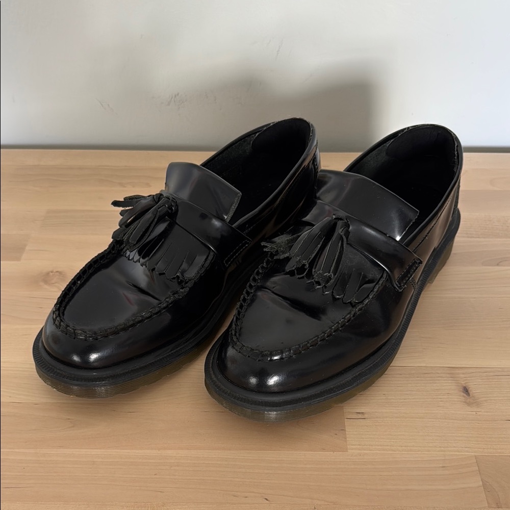 Dr. Martens Black Loafers with Tassels